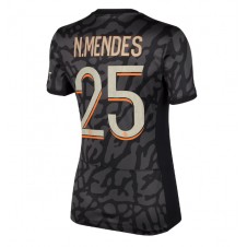 Paris Saint-Germain Nuno Mendes #25 Tredje Tröja Dam 2023-24 Korta ärmar